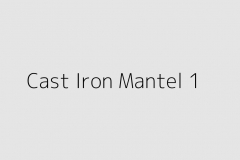 Cast Iron Mantel 1